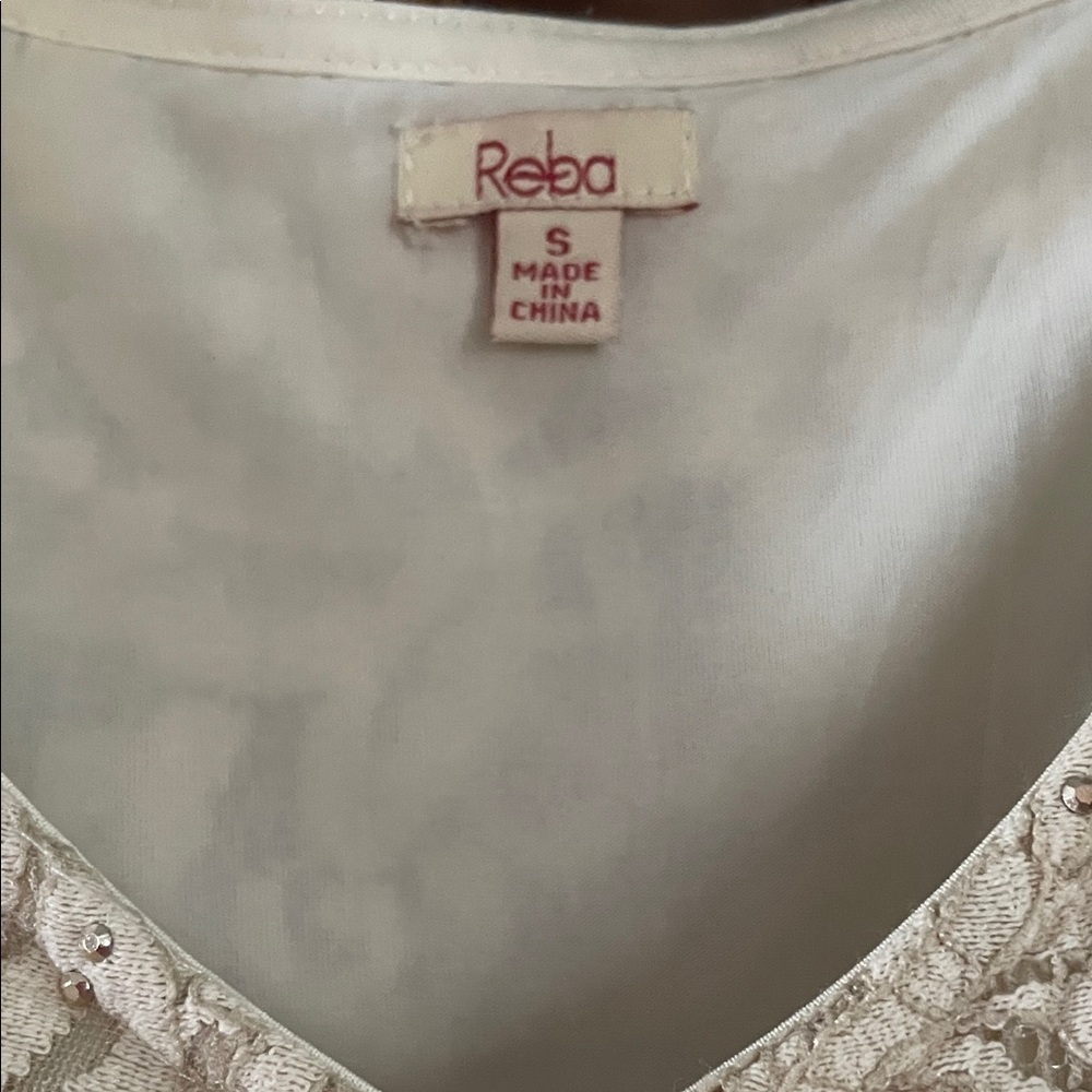 Cream Lace Maxi Dress by Reba - Picture 6 of 7